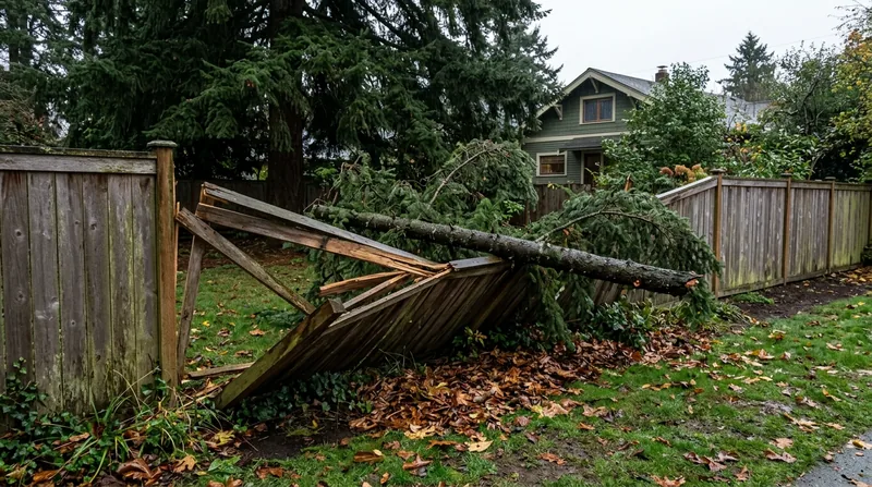 Storm Damage Fence Repair Seattle