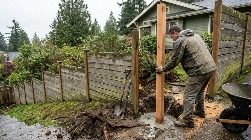 Fence Post Repair & Replacement Seattle